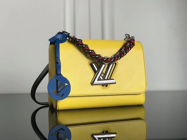 Louis vuitton original epi leather TWIST MM M52506 Vert Acide JH01619wk65