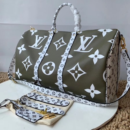 Louis Vuitton Original KEEPALL 50 M44590 Khaki JH00960Bh43