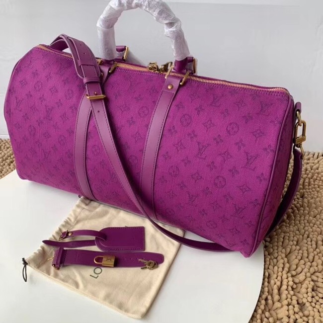 Louis vuitton original KEEPALL BANDOULIERE 50 M44644 Violet JH01000Qc12