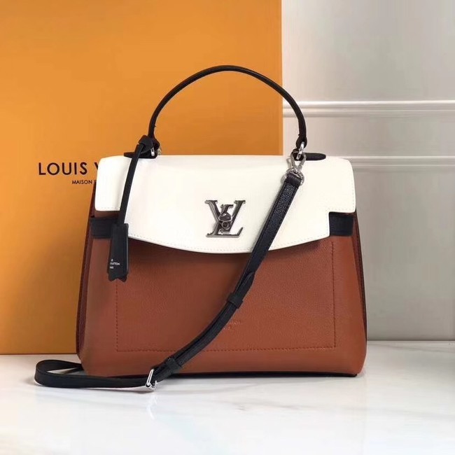 Louis Vuitton Original LOCKME EVER M52360 Caramel Creme Noir JH01633hJ71