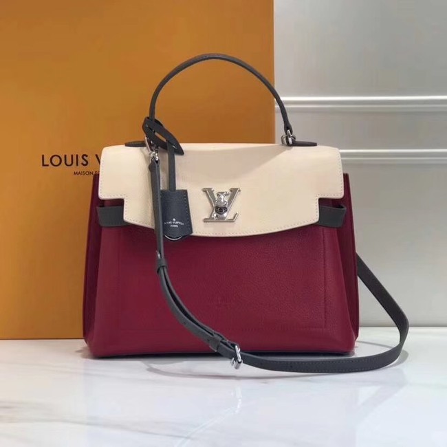 Louis Vuitton Original LOCKME EVER M52360 Lie De Vin Etain Creme JH01634Fl77