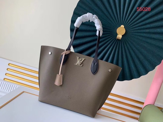 Louis vuitton original LOCKME GO M55028 Khaki JH00717sA28