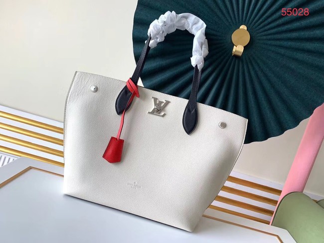 Louis vuitton original LOCKME GO M55028 white JH00721Au34