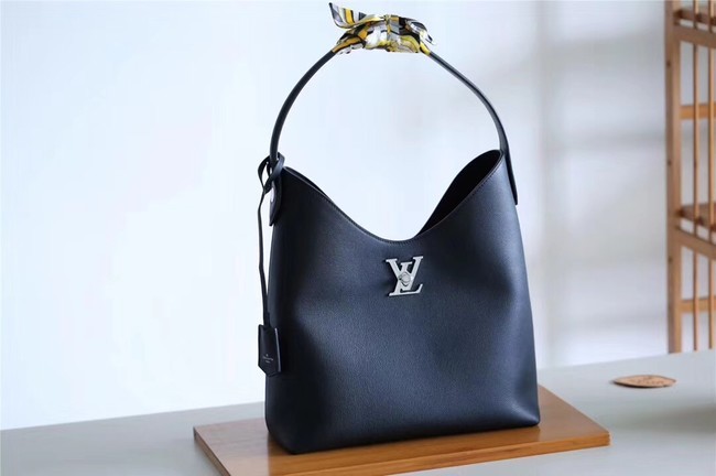 Louis vuitton original LOCKME HOBO M52776 Noir JH01289Td71