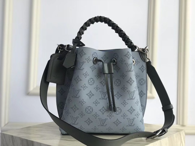 Louis Vuitton original Mahina Leather MURIA M55800 blue JH00621ff76