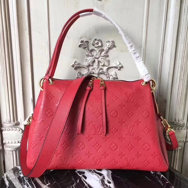 Louis vuitton original mongram empreinte PONTHIEU PM M43721 red JH01792Ks55