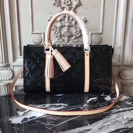 Louis vuitton original Monogam vernis NEO TRIANGLE Tote Bag 96052 black JH00200Hu22