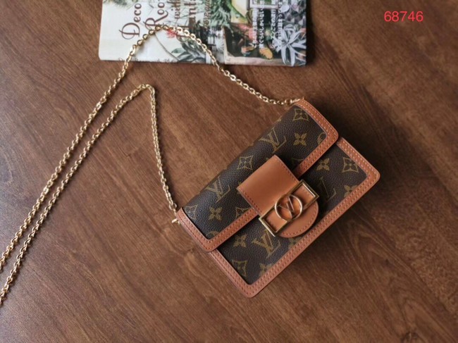 Louis Vuitton Original Monogram Canvas DAUPHINE CHAIN WALLET M68746 JH00685DO87