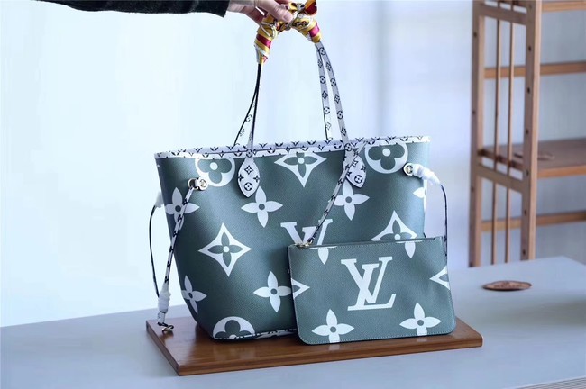 Louis Vuitton Original Monogram Canvas NEVERFULL M41177 green JH01444xA12