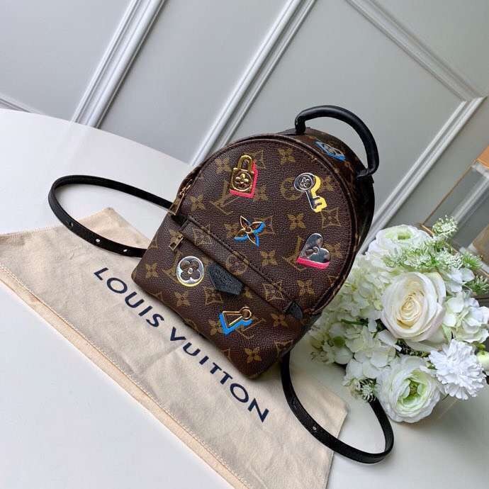 Louis Vuitton Original Monogram Canvas PALM SPRINGS MINI M44367 JH01393ah31