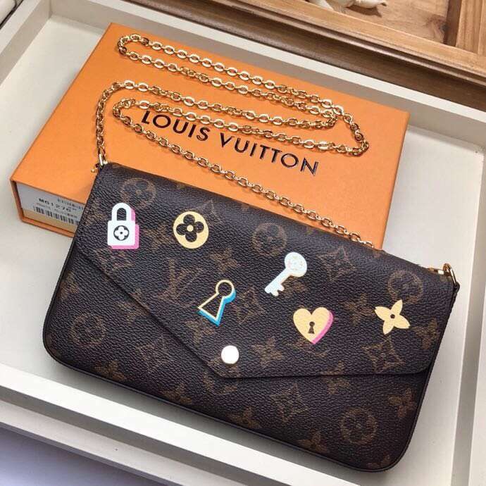 Louis Vuitton Original Monogram Canvas POCHETTE FELICIE M63999 JH01383tQ92