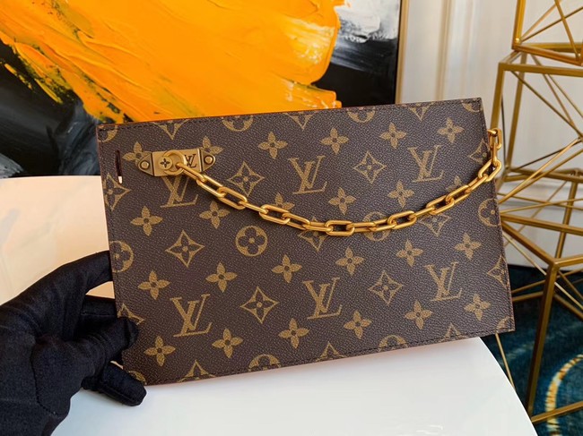 Louis Vuitton Original Monogram Canvas Zipper Clutch bag M44388 JH00748KY38