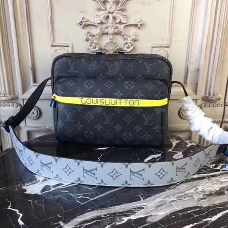 Louis vuitton original monogram fashion show MESSNGER 43845 black JH00267fk36