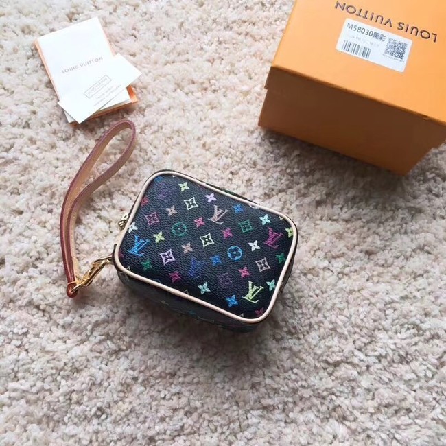 Louis Vuitton original Monogram Multicolor Canvas M58030 black JH01488OW36