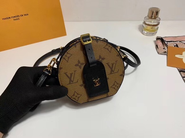 Louis vuitton original Monogram Reverse Canvas MINI BOITE CHAPEAU M44699 JH00962VZ14