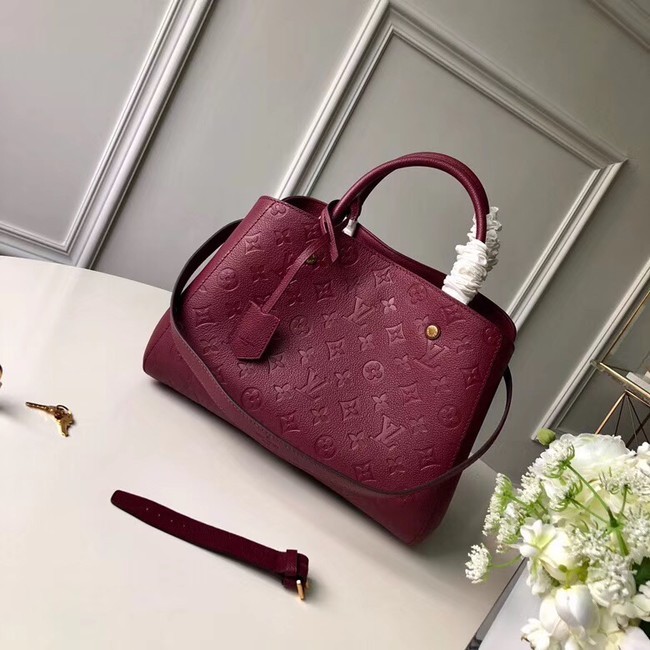 Louis vuitton original MONTAIGNE MM M44311 fuchsia JH01401LJ17