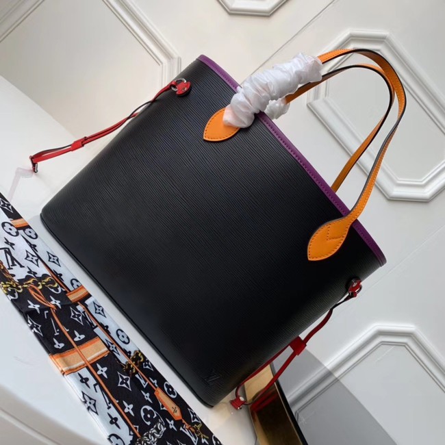 Louis Vuitton Original Neverfull Epi Leather MM M54185 black JH00750xf55