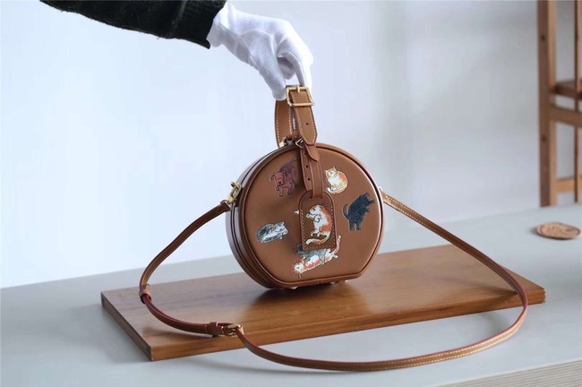 Louis vuitton original PETITE BOITE CHAPEAU M52972 Tan JH01373uF26