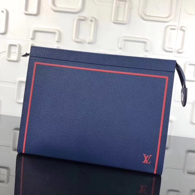 Louis vuitton original POCHETTE VOYAGE MM M30577 blue JH01702iO55