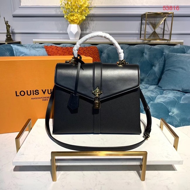 Louis vuitton original ROSE DES VENTS Medium tote bag M53815 black JH01037lU52