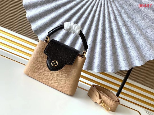 Louis Vuitton Original Taurillon leather CAPUCINES BB M95509 Nude JH00733vb27