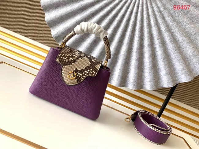 Louis Vuitton Original Taurillon leather CAPUCINES BB M95509 purple JH00723Pg44