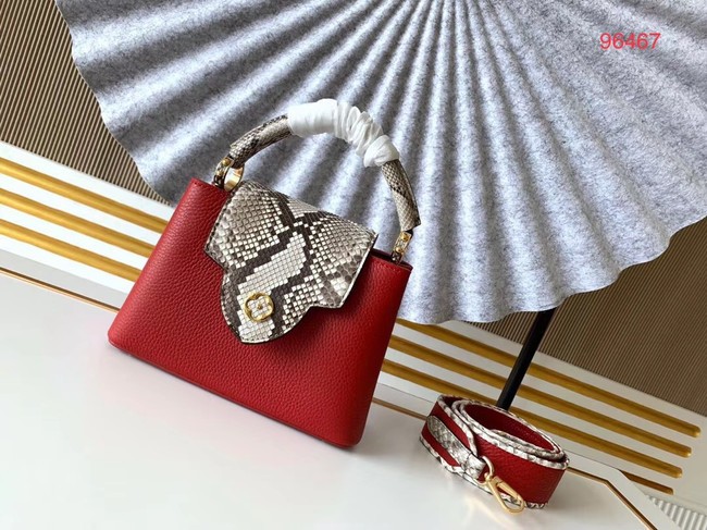 Louis Vuitton Original Taurillon leather CAPUCINES BB M95509 red JH00731cj58