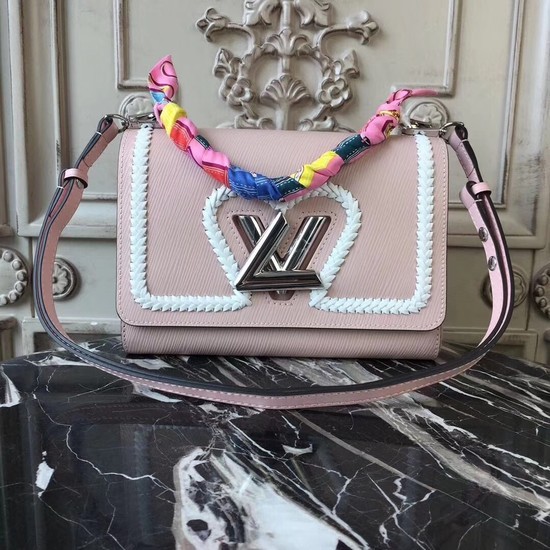 Louis vuitton original TWIST MM M53126 pink JH00009Ym74