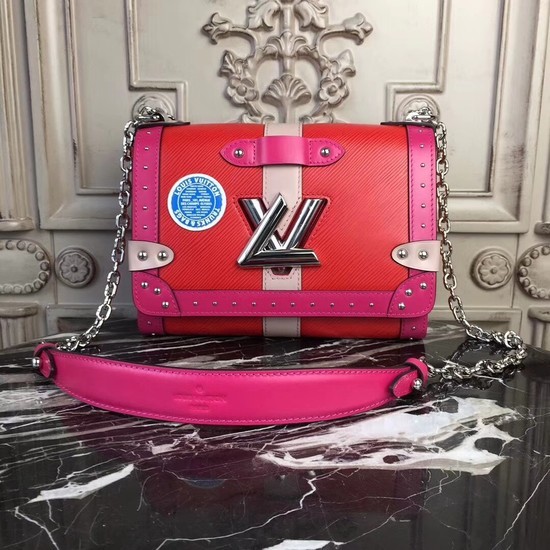 Louis vuitton original TWIST MM M54281 red JH00049sz95