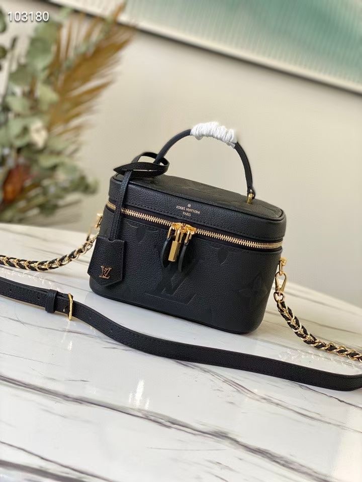 Louis Vuitton Original VANITY PM M45598 black JH00239Ym74