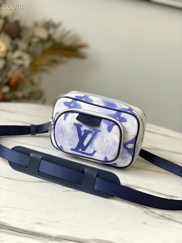 Louis Vuitton OUTDOOR POUCH M45763 Blue JH00132Oj66