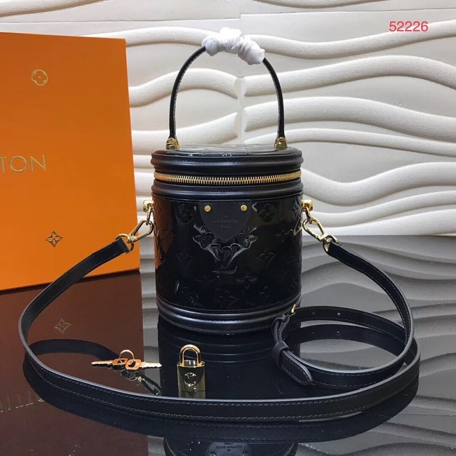 Luxury Louis vuitton original Monogam vernis CANNES tote M53997 black JH01068NG76