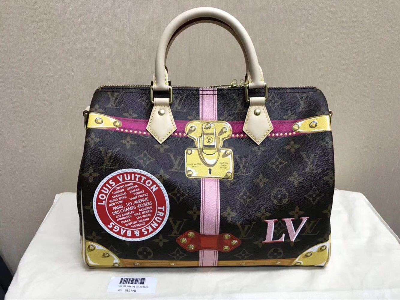 Neu Louis Vuitton Bandouliere Summer Trunks 2018 original speedy 30 B41112 JH00209wk65