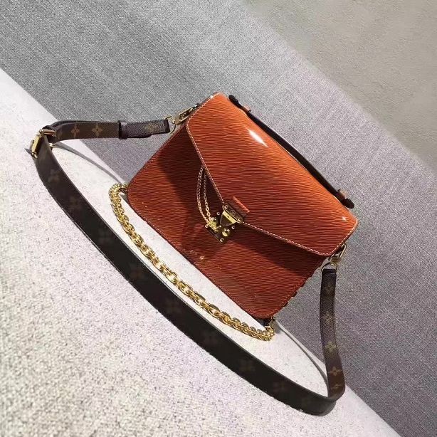 Replica 2017 louis vuitton original leather fashion show metis mm m40780 orange JH00741yi85