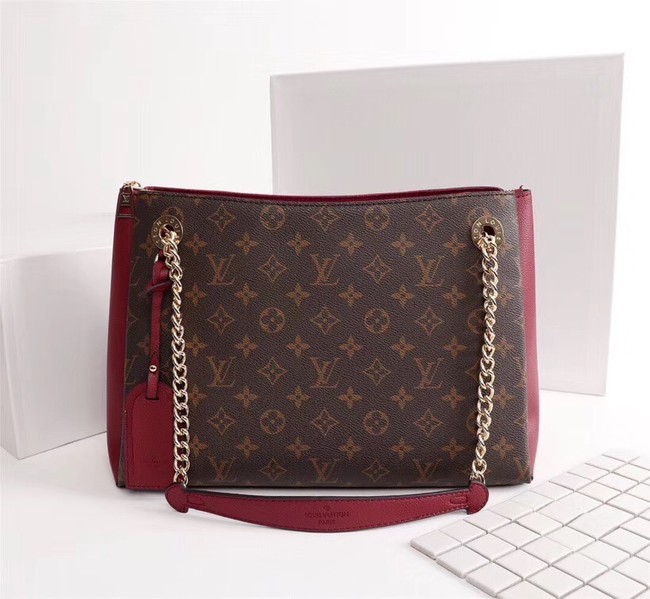 Replica Louis vuitton monogram canvas SURENE MM M43755 Bordeaux JH01733za44