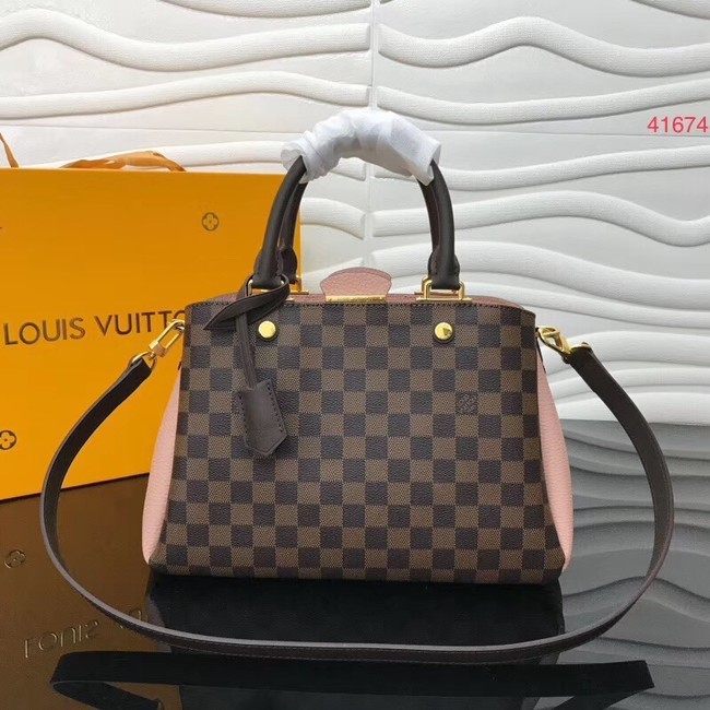 Replica Louis Vuitton Original Damier Ebene Canvas M41674 pink JH01150rH96