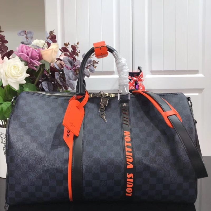 Replica Louis Vuitton Original KEEPALL BANDOULIERE 45 Travel bag N40166 JH01064HV92