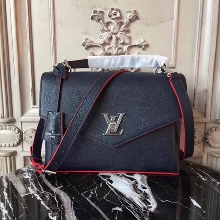 Replica louis vuitton original Leather MY LOCKME 54849 dark blue JH00531QF99
