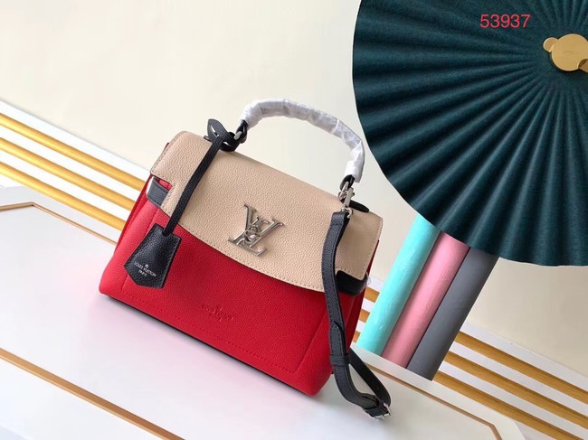 Replica Louis vuitton original LOCKME EVER BB M53937 Kabuki Red&Quartz White&Black JH00741jE50