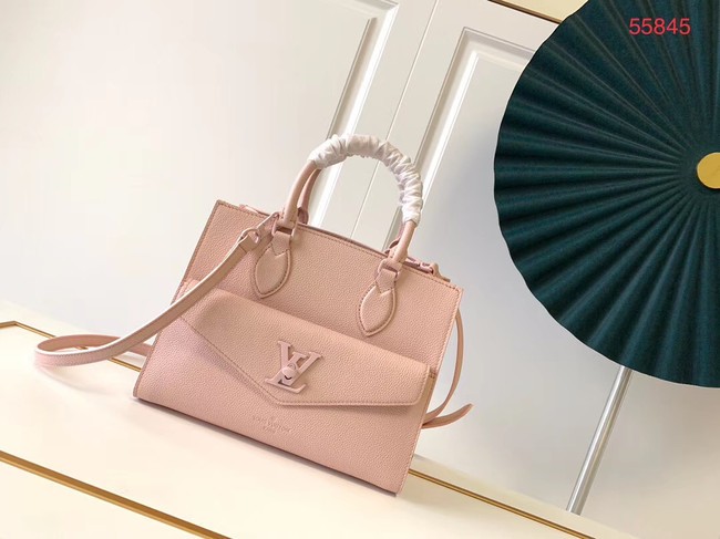Replica Louis Vuitton Original LOCKME TOTE M55845 pink JH00570Oh34