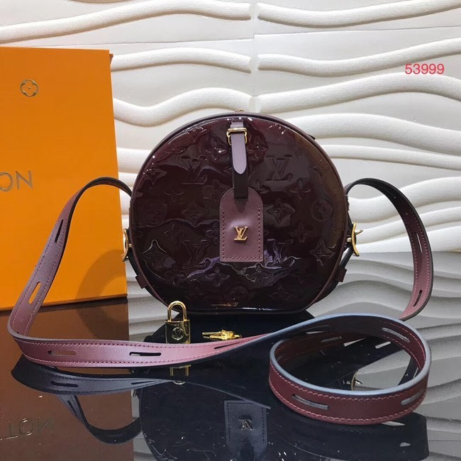Replica Louis vuitton original Monogam vernis BOITE CHAPEAU SOUPLE M53999 purplish JH01060Ny84