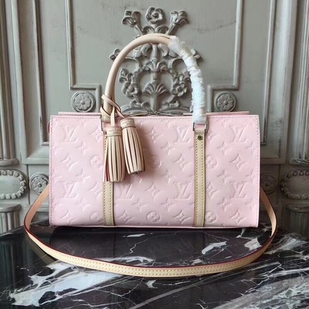 Replica Louis vuitton original Monogam vernis NEO TRIANGLE Tote Bag 96052 pink JH00201vf92