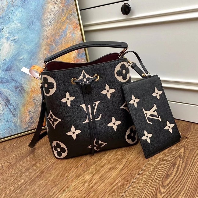 Replica Louis Vuitton Original Monogram Empreinte NEONOE M45497 BLACK JH00385qj24