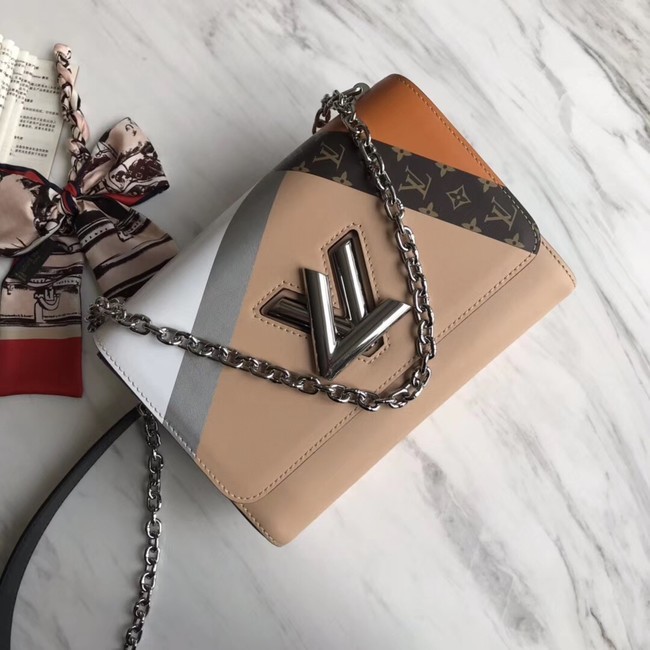 Replica Louis vuitton original TWIST MM M50280 apricot JH01255Hw86