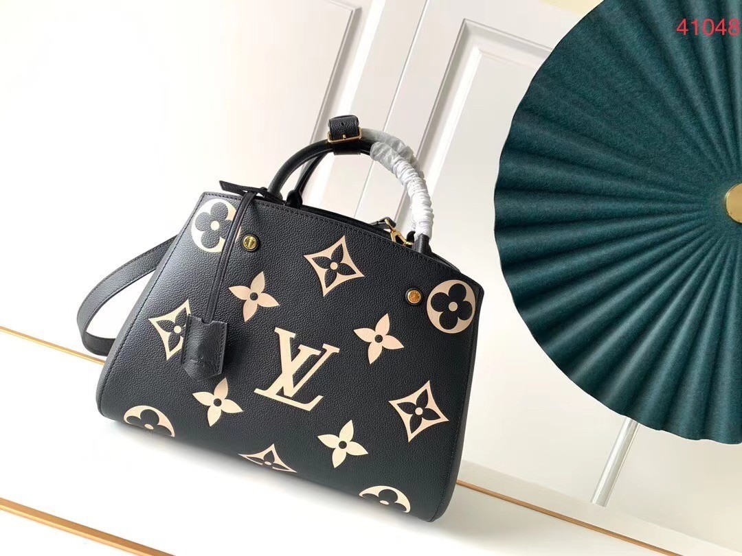 Replica Top Louis Vuitton Original MONTAIGNE M41053 black JH00369Rc30