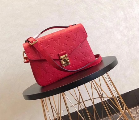 Top Copy Louis Vuitton Original pochette metis monogram empreinte M41488 red JH00666po42