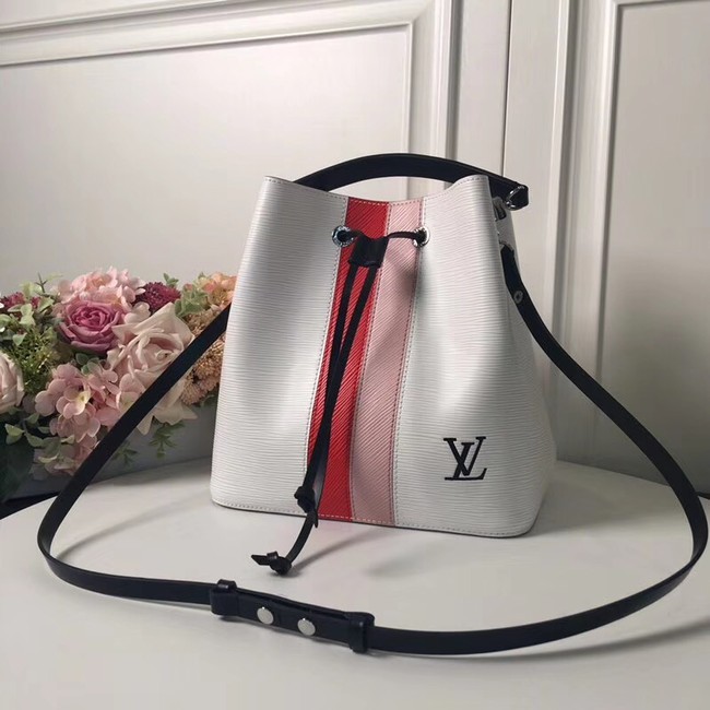 Top Louis Vuitton original Epi leather NEONOE M52161 white JH01888Oq54