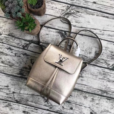 Top Louis Vuitton Original leather LOCKME BACKPACK MINI M54575 JH00478Oq54