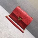 2017 louis vuitton original leather saint sulpice pm M43393 red JH00753DW49