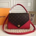 2017 newest louis vuitton original leather double V bag M54624 red JH00814Fl77